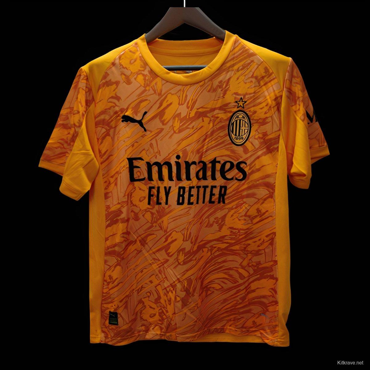 25/26 AC Milan Goalkeeper Third Orange Jersey