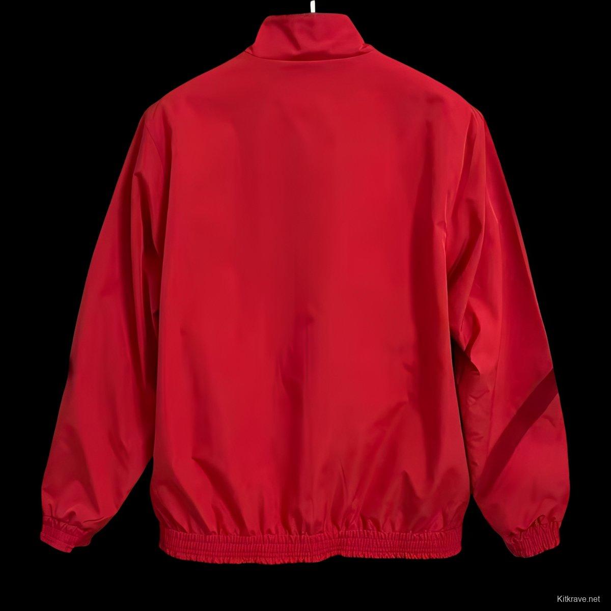 2026 Spain Home Red Full Zipper Windbreaker