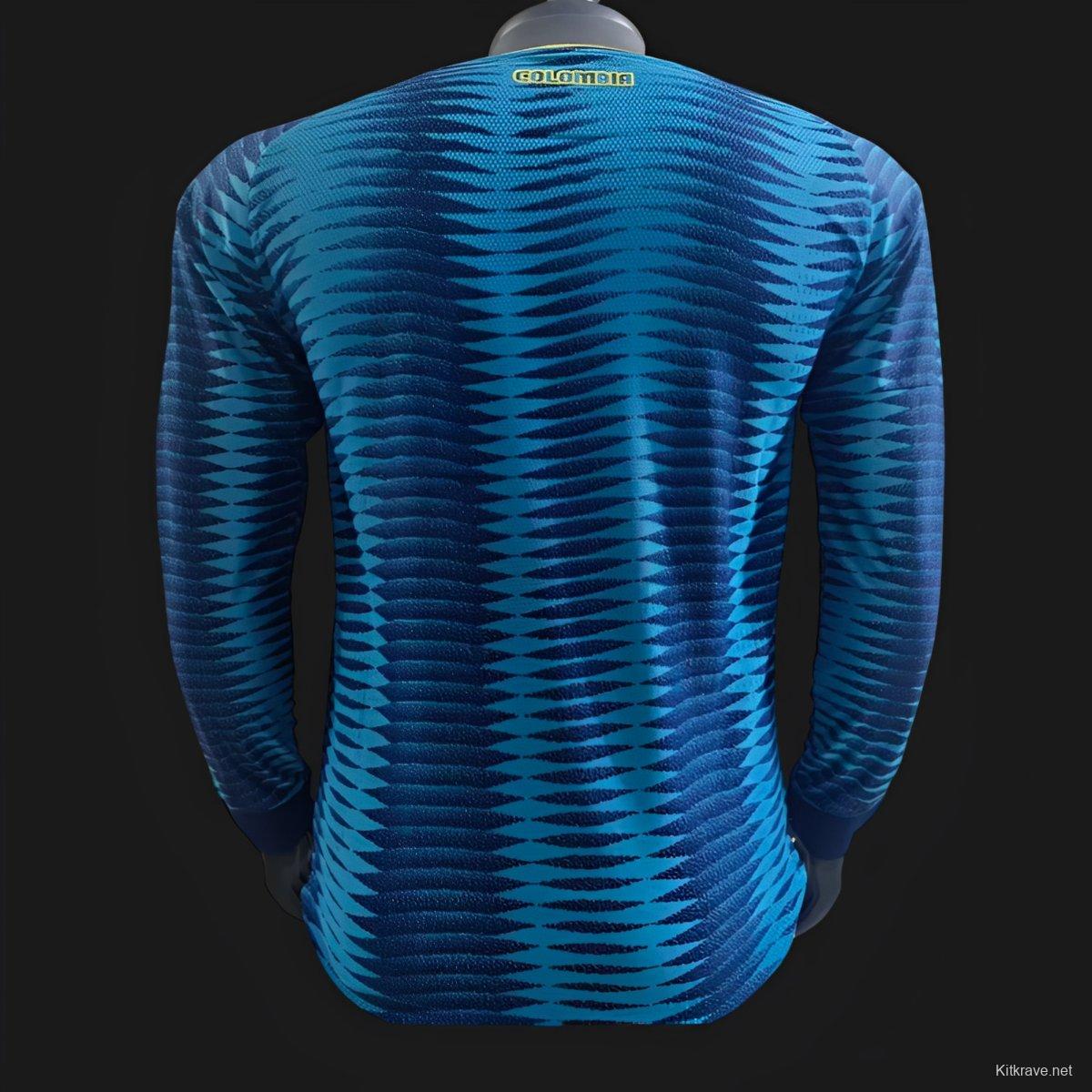 Player Version 2026 Colombia Away Long Sleeve Jersey