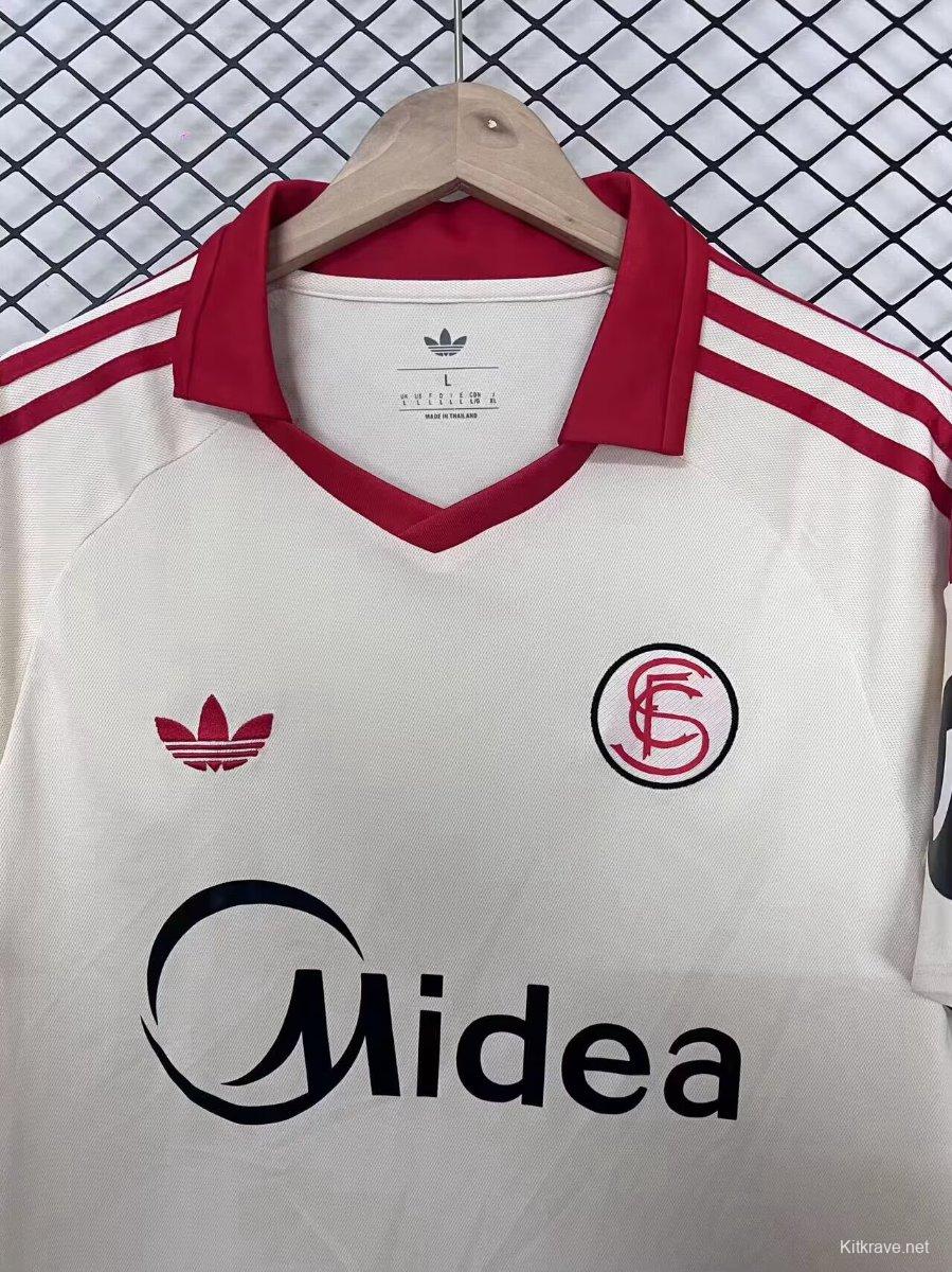 25/26 Sevilla White Vintage Re-make Jersey