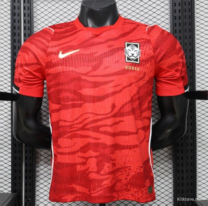 Player Version 2026 South Korea  Red  Home Jersey