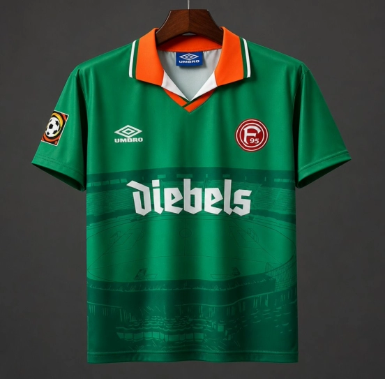 Retro 96/97 Fortuna Dusseldorf Away Green Jersey