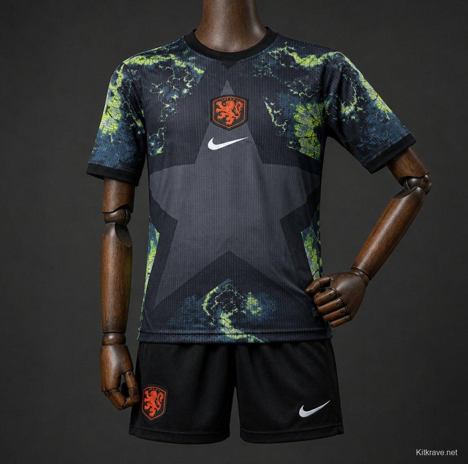 2026 Kids Netherlands Goalkeeper Jersey