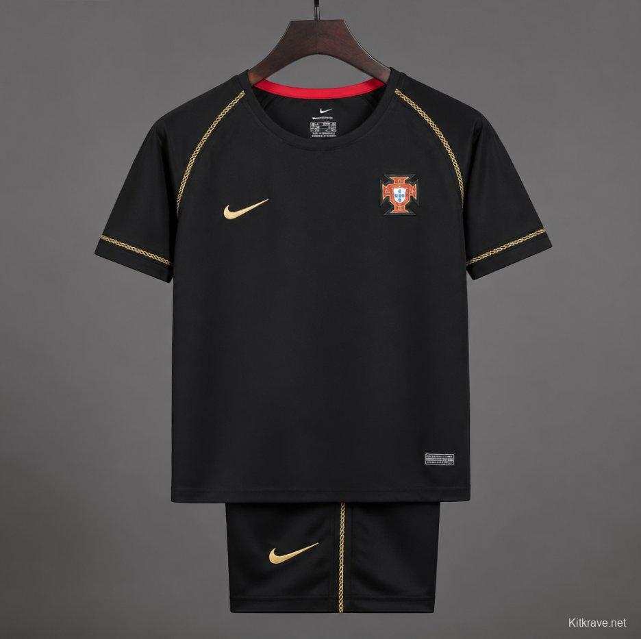 Retro Kids 2006 Portugal Away Jersey