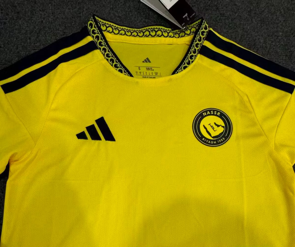 26/27 Al-Nassr Yellow & Navy Vintage 23/24 Remake  Home Jersey