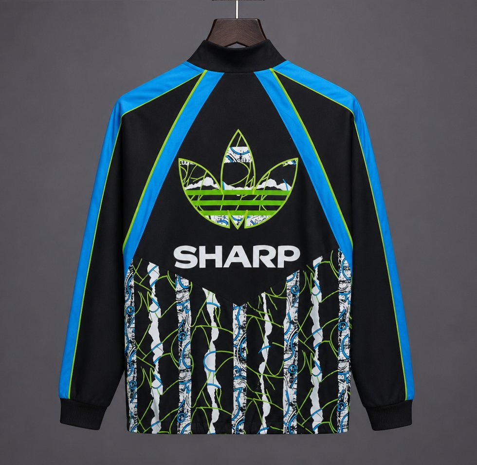 26/27 Manchester United Black Blue Adidas Originals 1990-92 Bringback Track Jacket