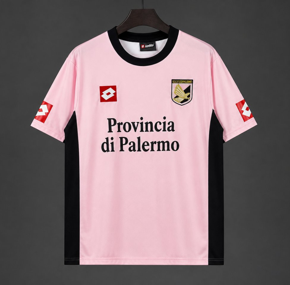 Retro 2004/06 U.S. Città di Palermo Pink & Black Home Jersey
