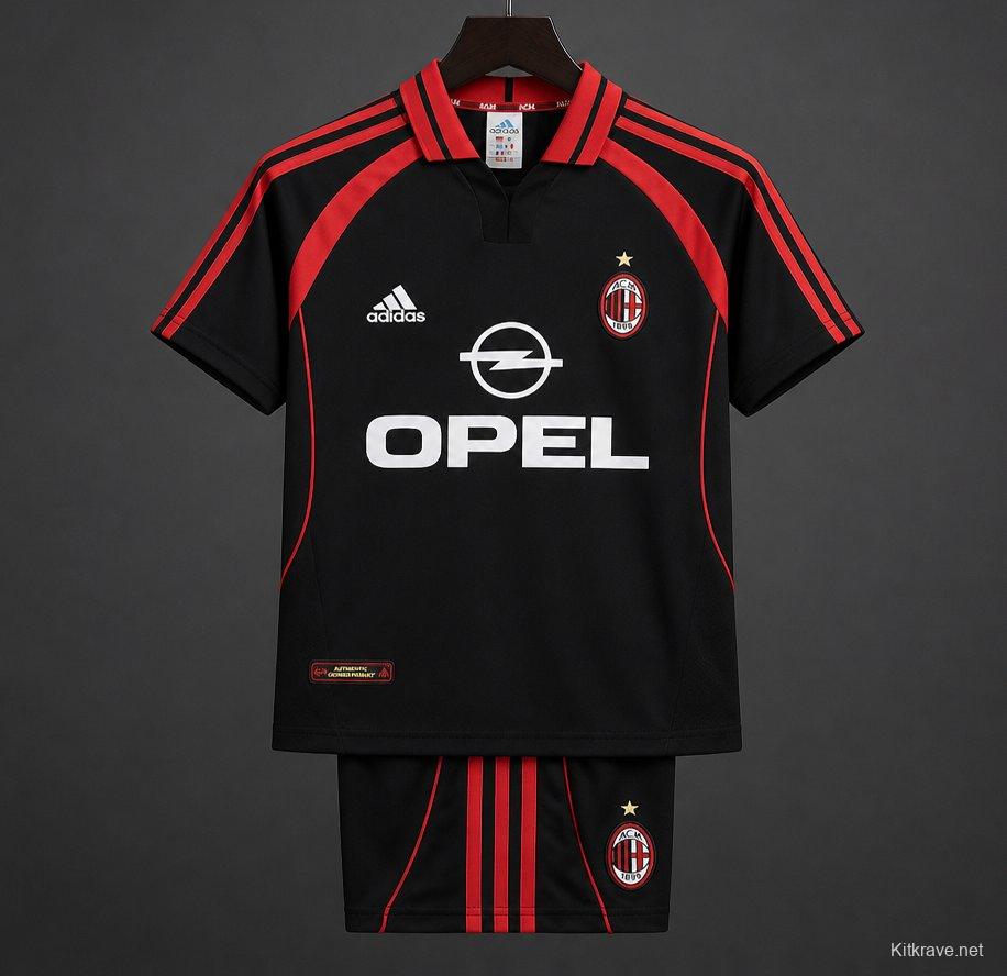 Retro Kids 00/01  AC Milan Third Jersey