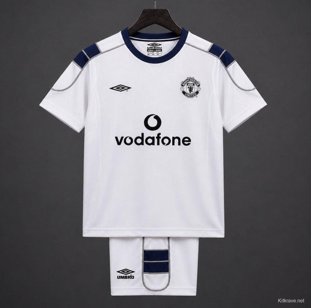 Retro Kids 00/01 Manchester United Away Jersey