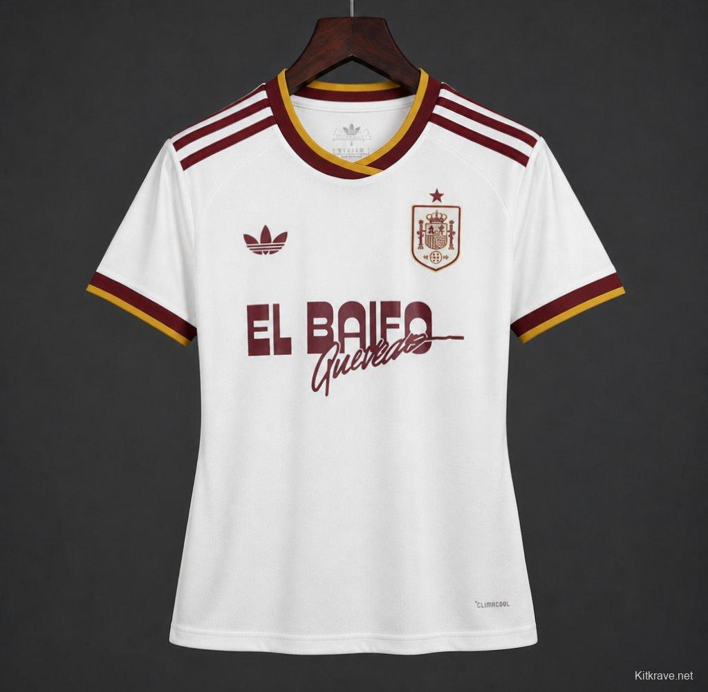 2026 Women Spain x Quevedo Away White Jersey