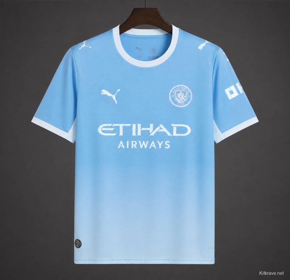 26/27 Manchester City Home Jersey With Guardiola 10 Special Printing