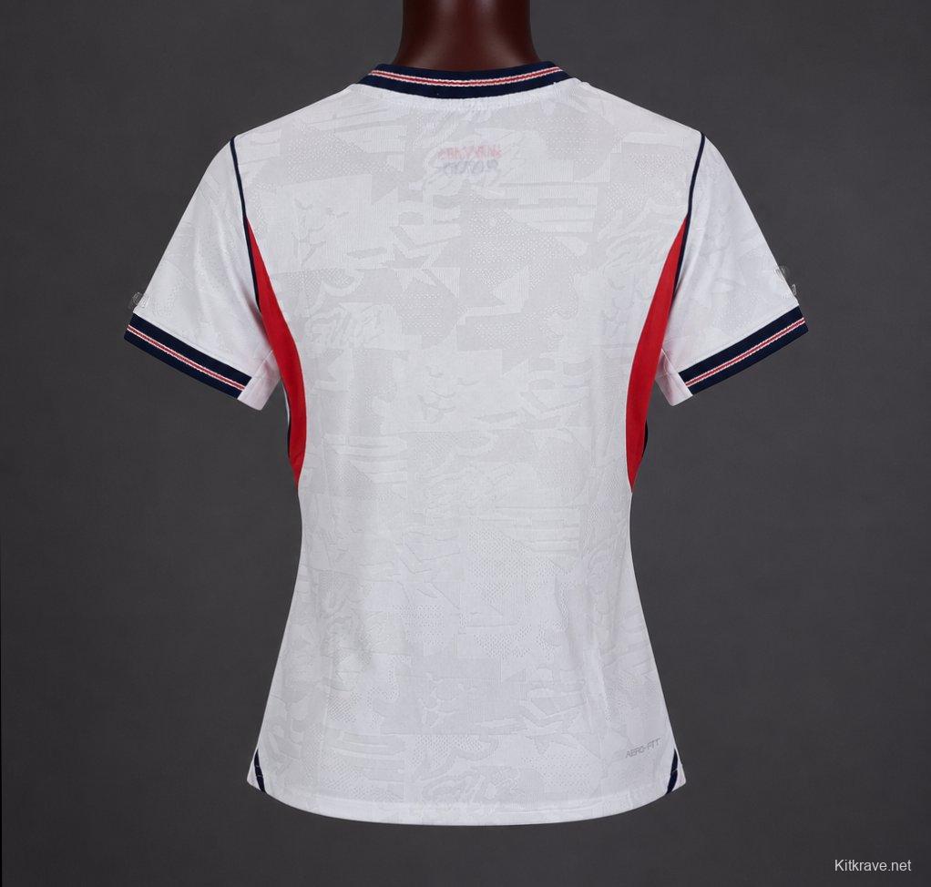 Player Version 2026 Women England Home Jersey