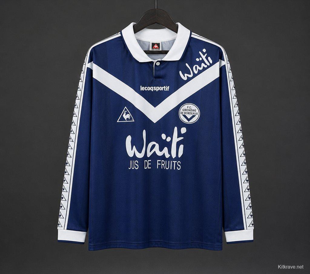 Retro 96/97 Girondins de Bordeaux Home Long Sleeve Jersey