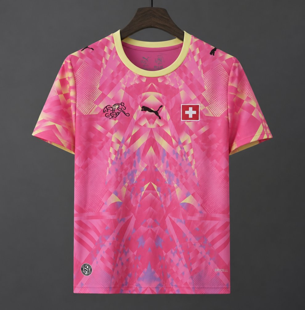 2026 Switzerland Pink Goalkeeper Jersey