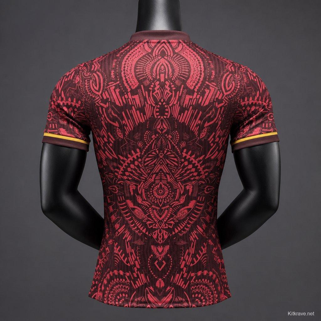 Player Version 26/27 Paris Saint-Germain Dark Red with Tribal Pattern Special Edition Jersey