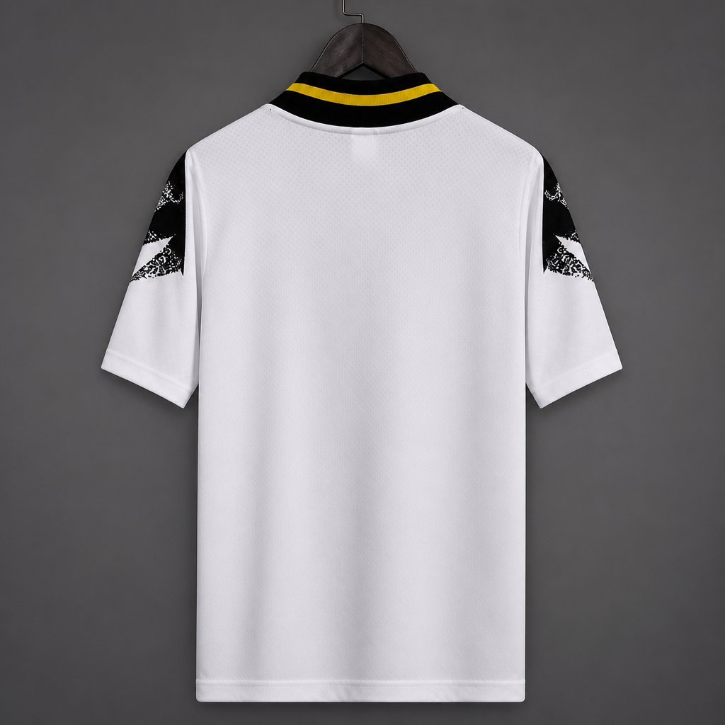 26/27 Juventus White with Black Geometric Pattern 1994 Vintage Remake Jersey
