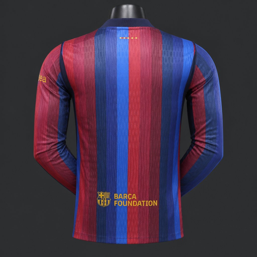 Player Version 26/27 Barcelona Long Sleeve Home Jersey