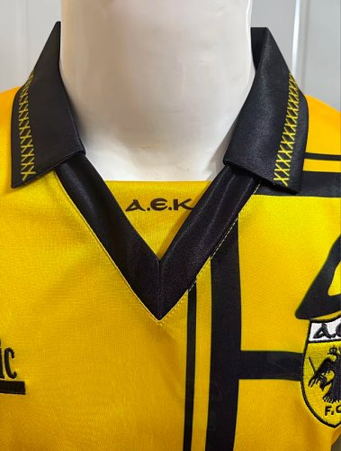 Retro 94/95 AEK Athens Home  Yellow Jersey