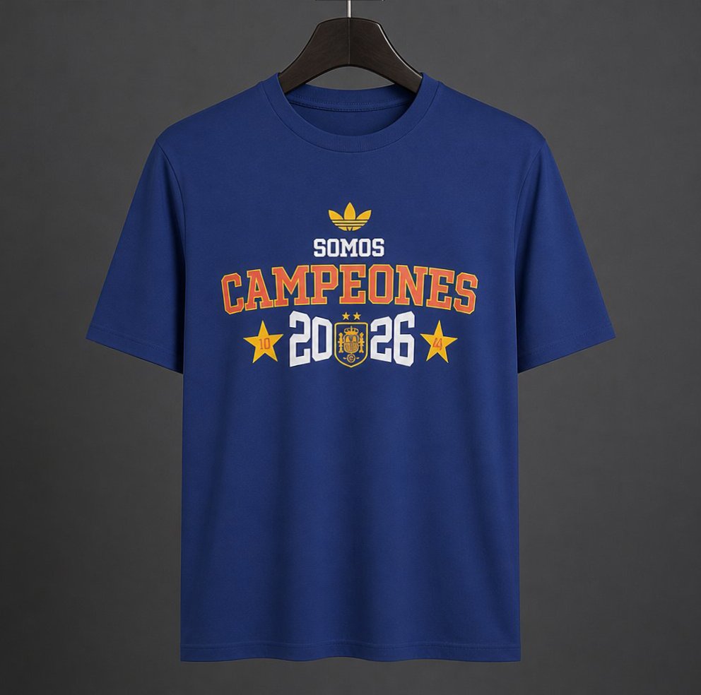 2026 Spain World Cup Champion Blue T-Shirt