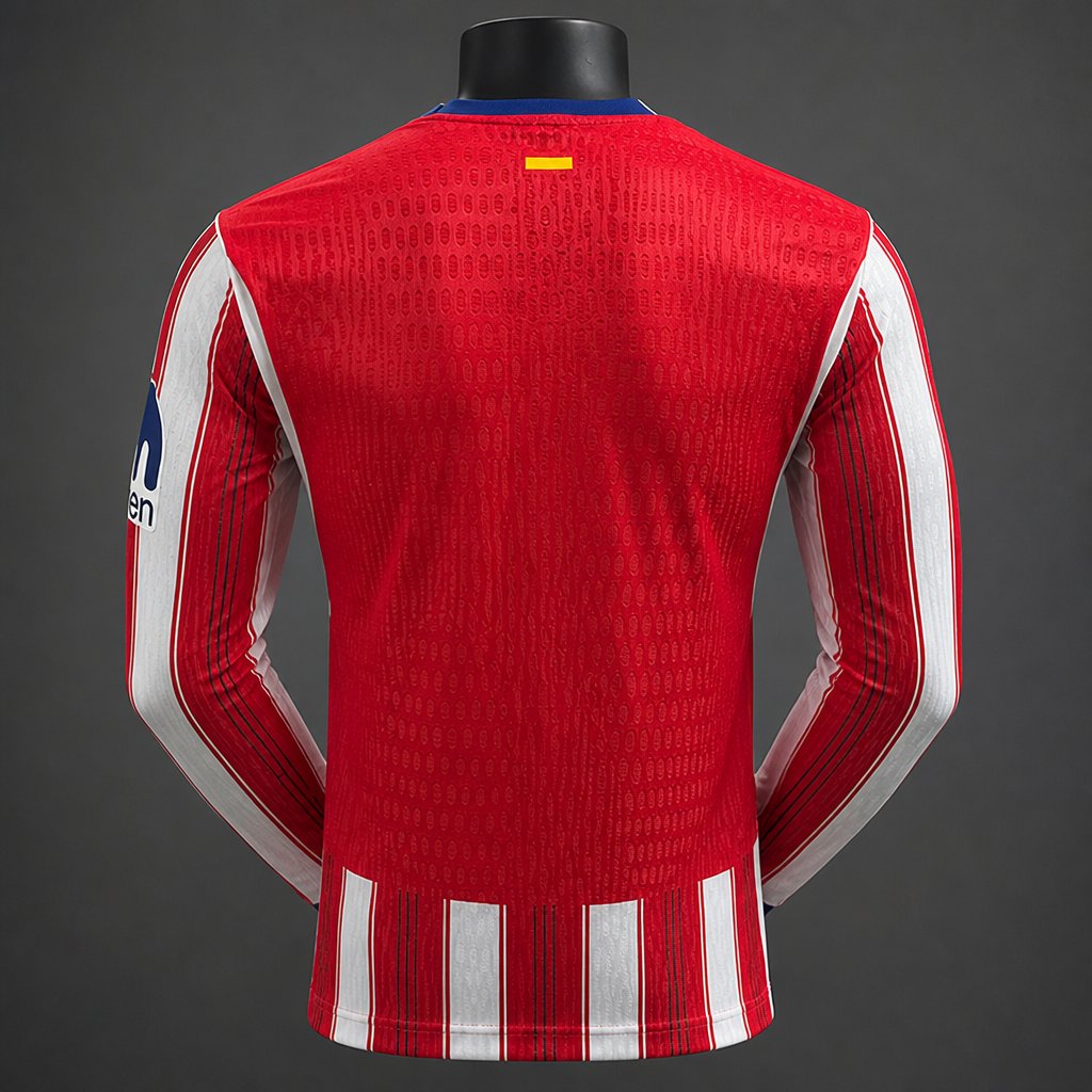 26/27 Atletico Madrid Home Long Sleeve Jersey