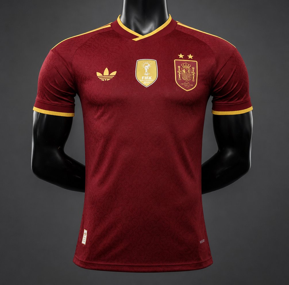 Player Version 26/27 Spain Third  Burgundy Jersey