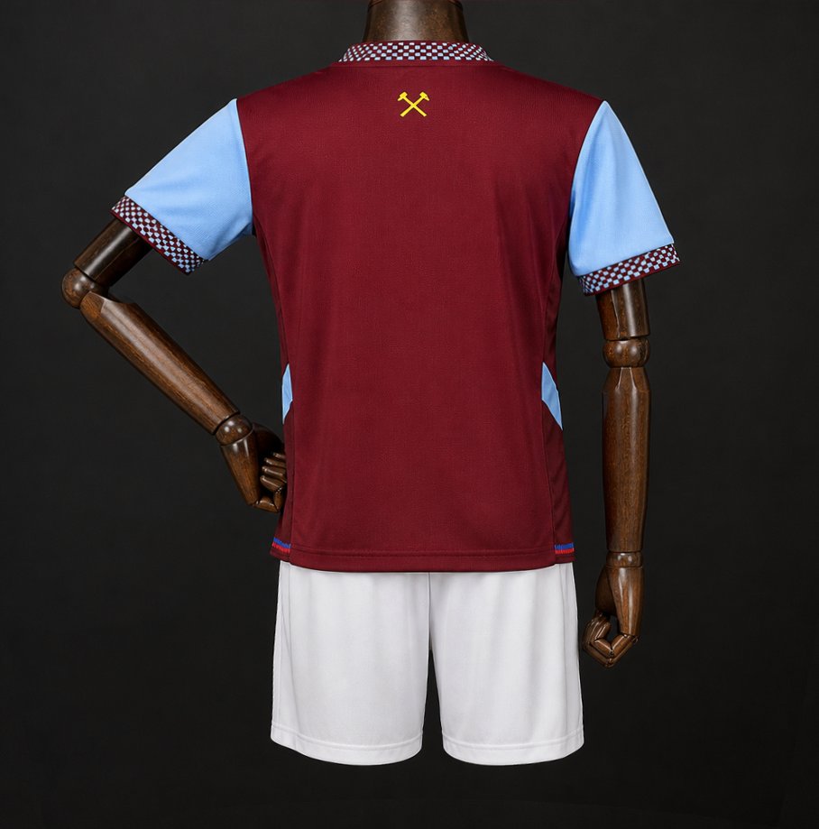 Kids 26/27 West Ham United Claret & Blue Home Jersey Kit