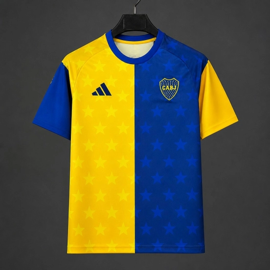 2027 Boca Juniors Pre-Match Blue/Yellow Jersey