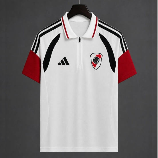 26/27 River Plate Training White Polo Jersey