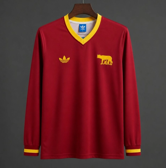 26/27 AS Roma Centenary Home Long Sleeve Jersey