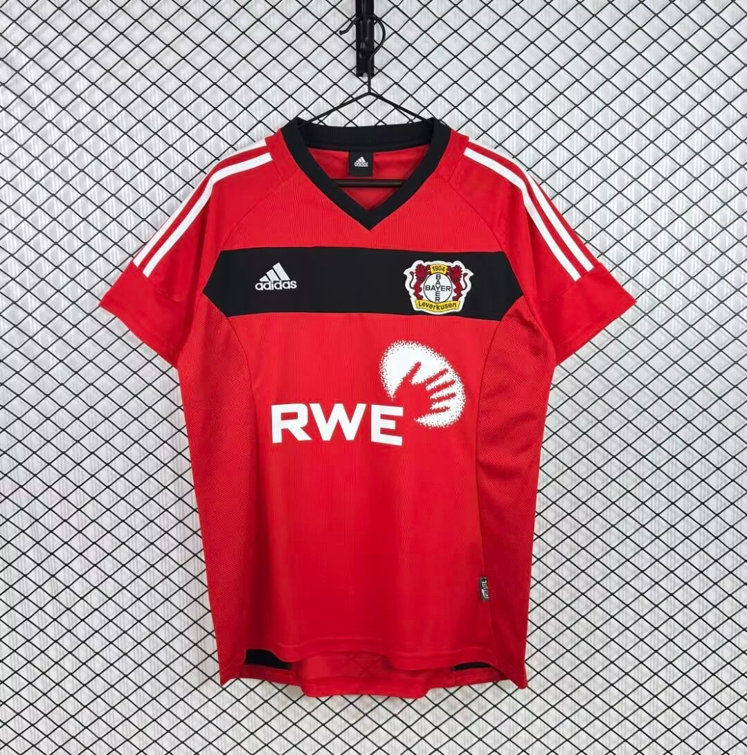 Retro 02/04 Bayer 04 Leverkusen Home Jersey