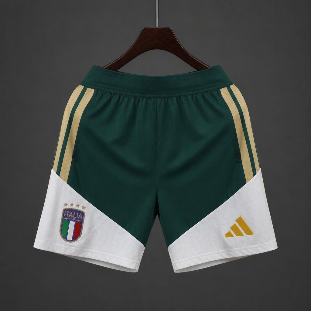 Player Version  2026 Italy National Team  Training Green Shorts