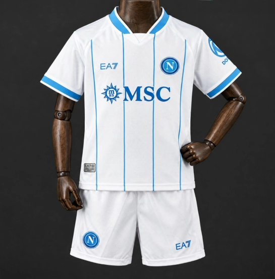 26/27 Kids Napoli Away White Jersey