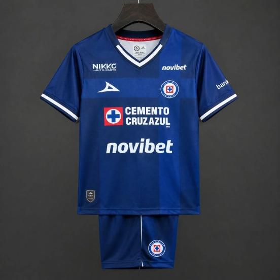26/27 Kids Cruz Azul Third Navy Blue Jersey