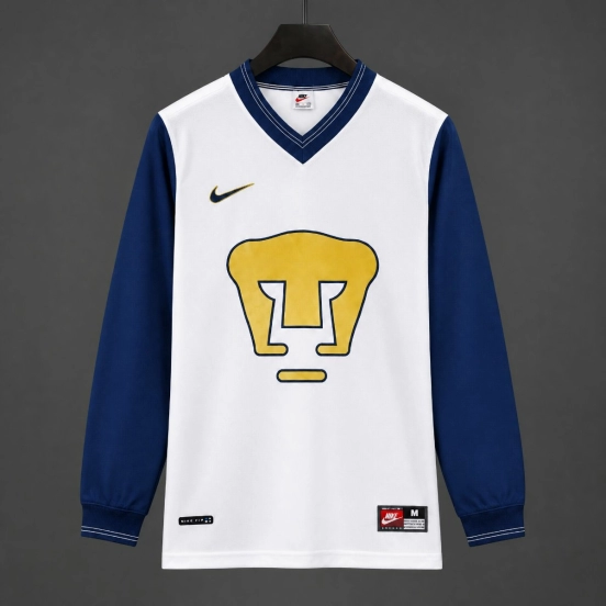 Retro 98/99 Pumas UNAM Home Long Sleeve White Jersey